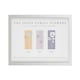 image 3 of Personalised Birth Flower Family of 3 White Framed Print | White | One Size