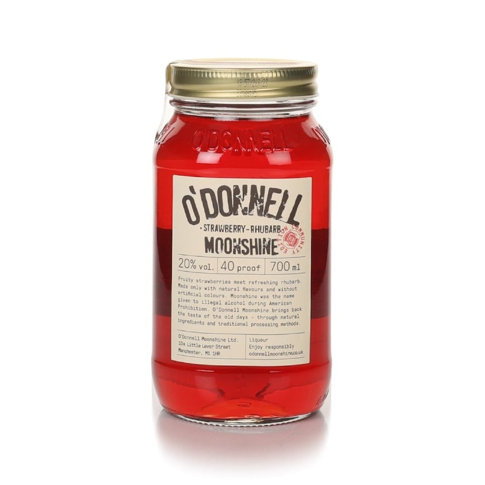 image 1 of ODonnell Strawberry  Rhubarb Moonshine | Clear
