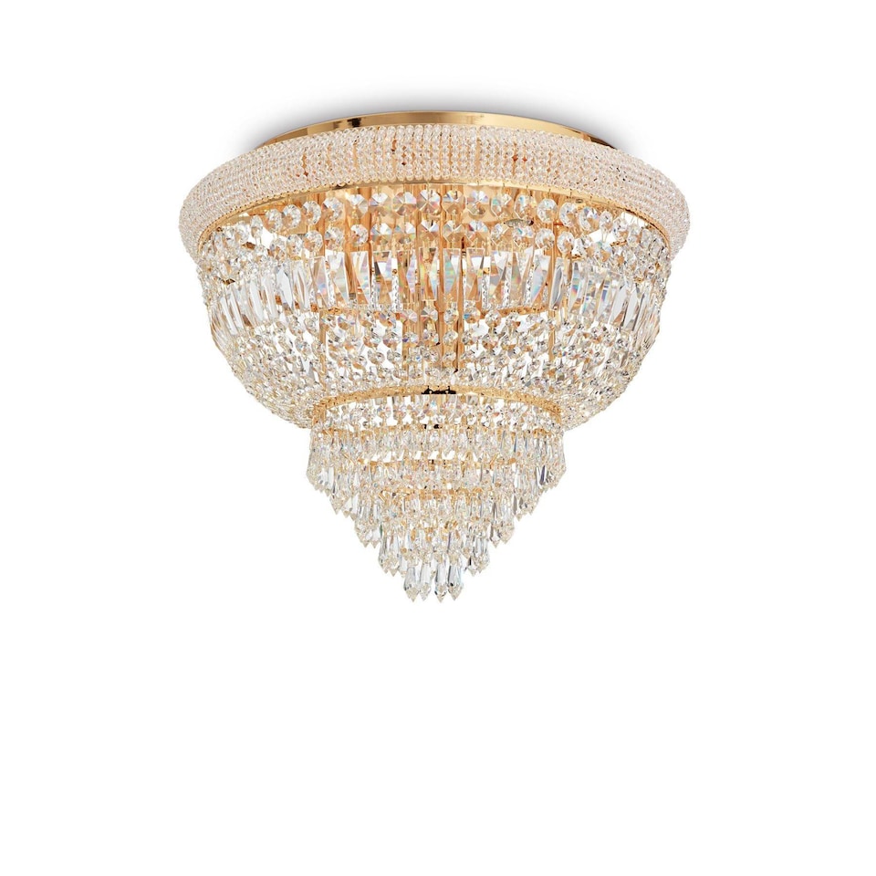Dubai 6 Light Ceiling Light Chandelier Brass, E14