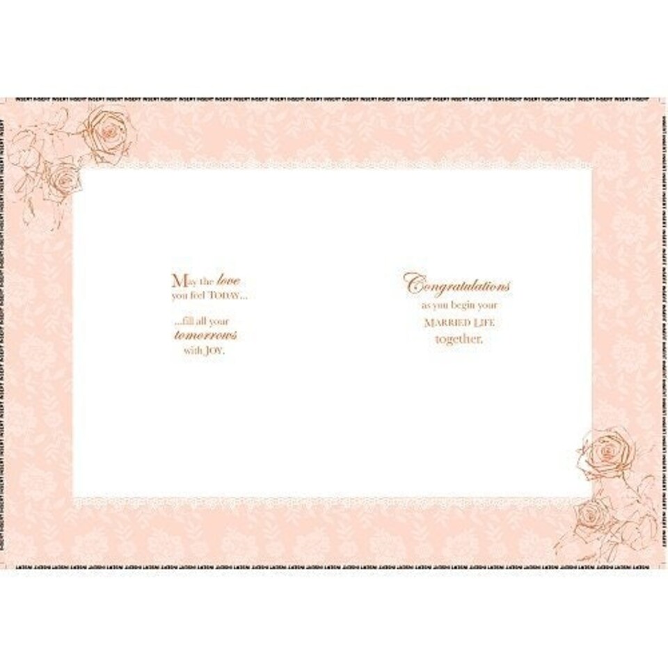 image 1 of Beautiful Wedding Married Life Together Congratulations Card