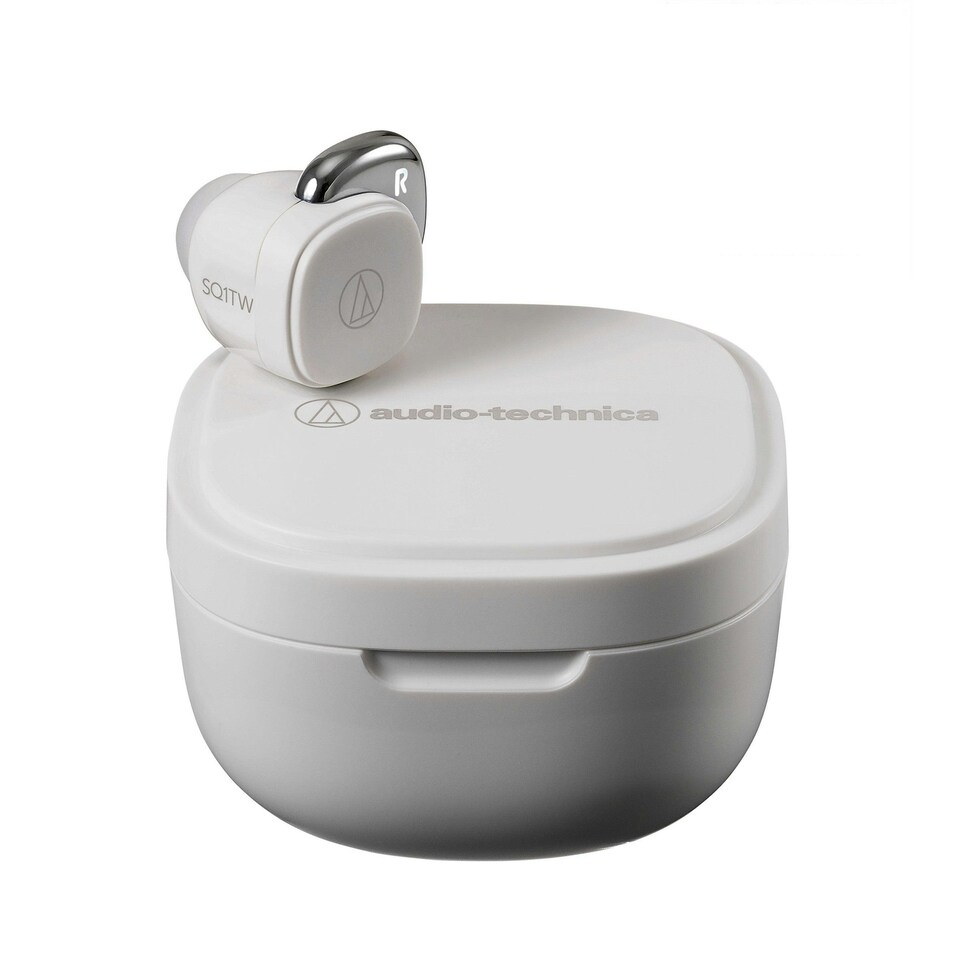 image 1 of Audio-Technica ATH-SQ1TW Wireless Earbuds White