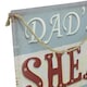 image 5 of Novelty Hanging or Fixed 'Dad's Shed' Metal Sign Garage/Home PrePunched Hole
