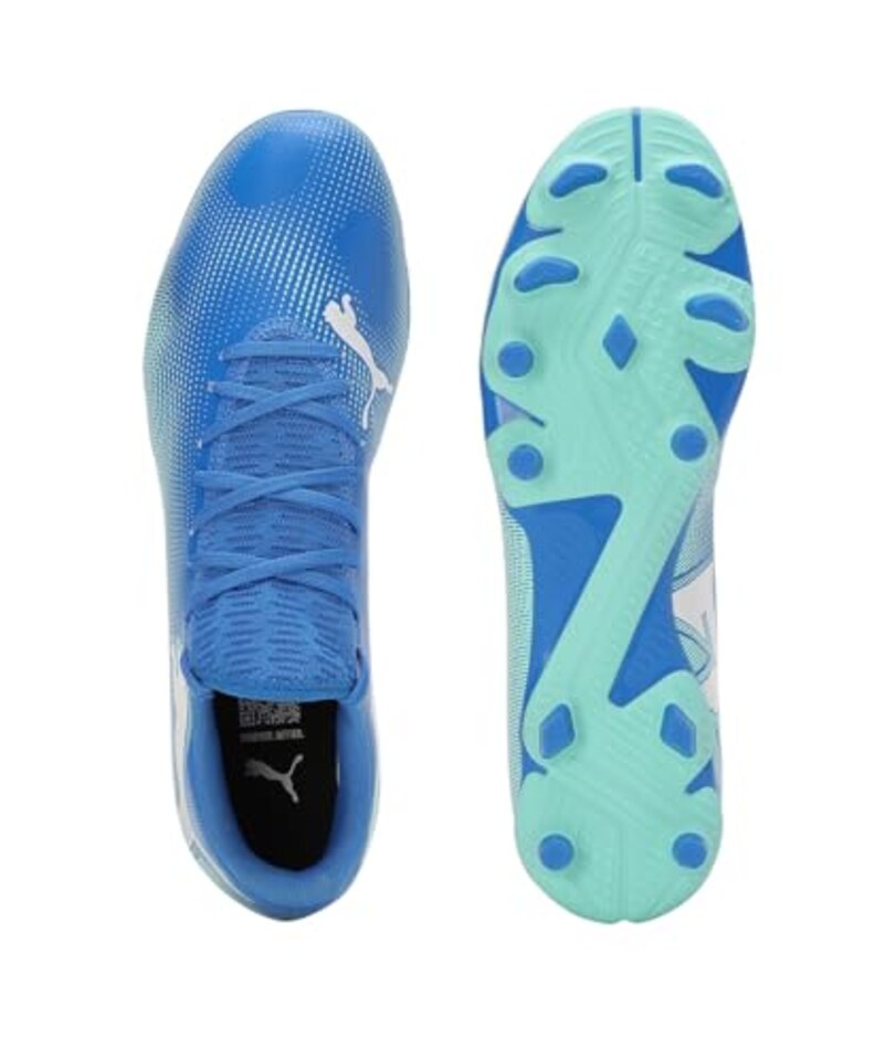 image 1 of Puma Unisex Adults Future 7 Play Fg/Ag Soccer Shoe, Hyperlink Blue-Mint- White, 9 UK
