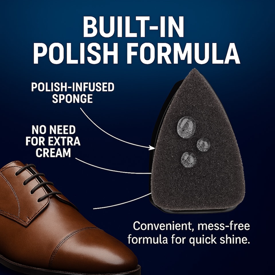 image 1 of Shoe Shine Sponge - Natural Conditioner and Restorer
