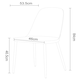 image 3 of Core Products Pair of Aspen Blue Duo Plastic Chairs - Black Metal Legs Blue