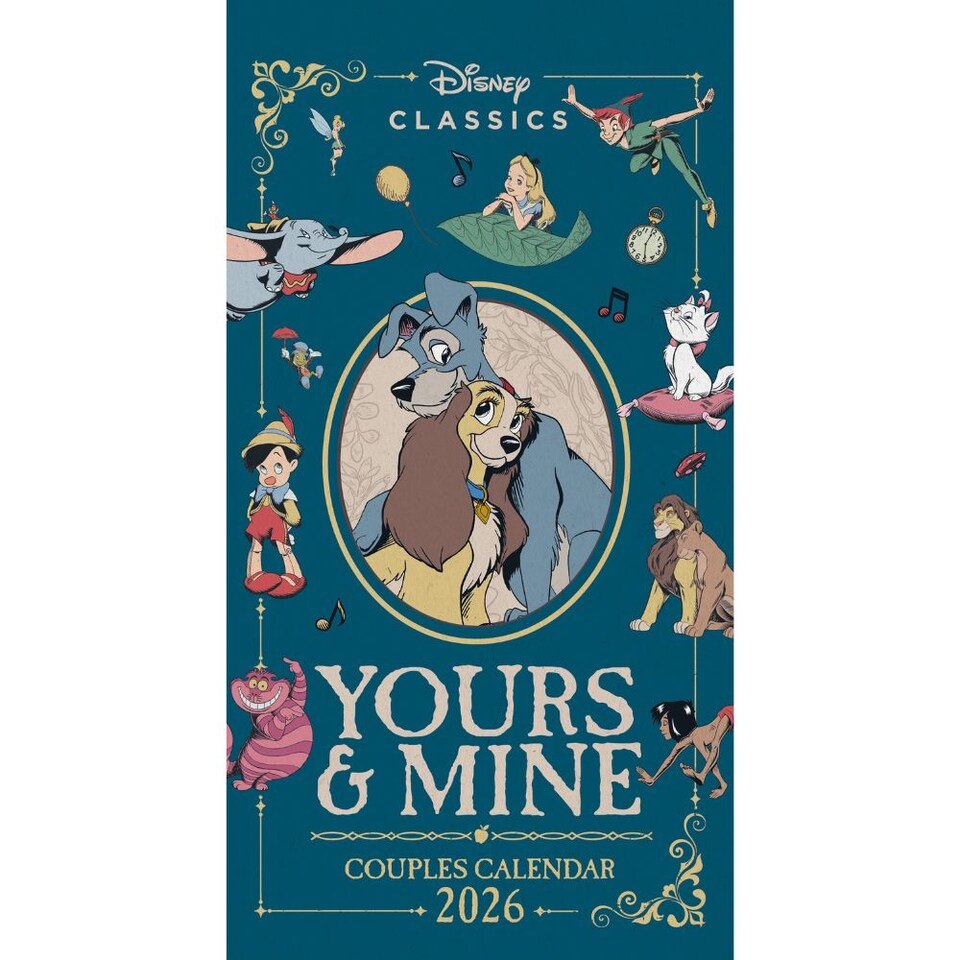 image 1 of DISNEY YOURS & MINE 2026 SLIM CALENDAR