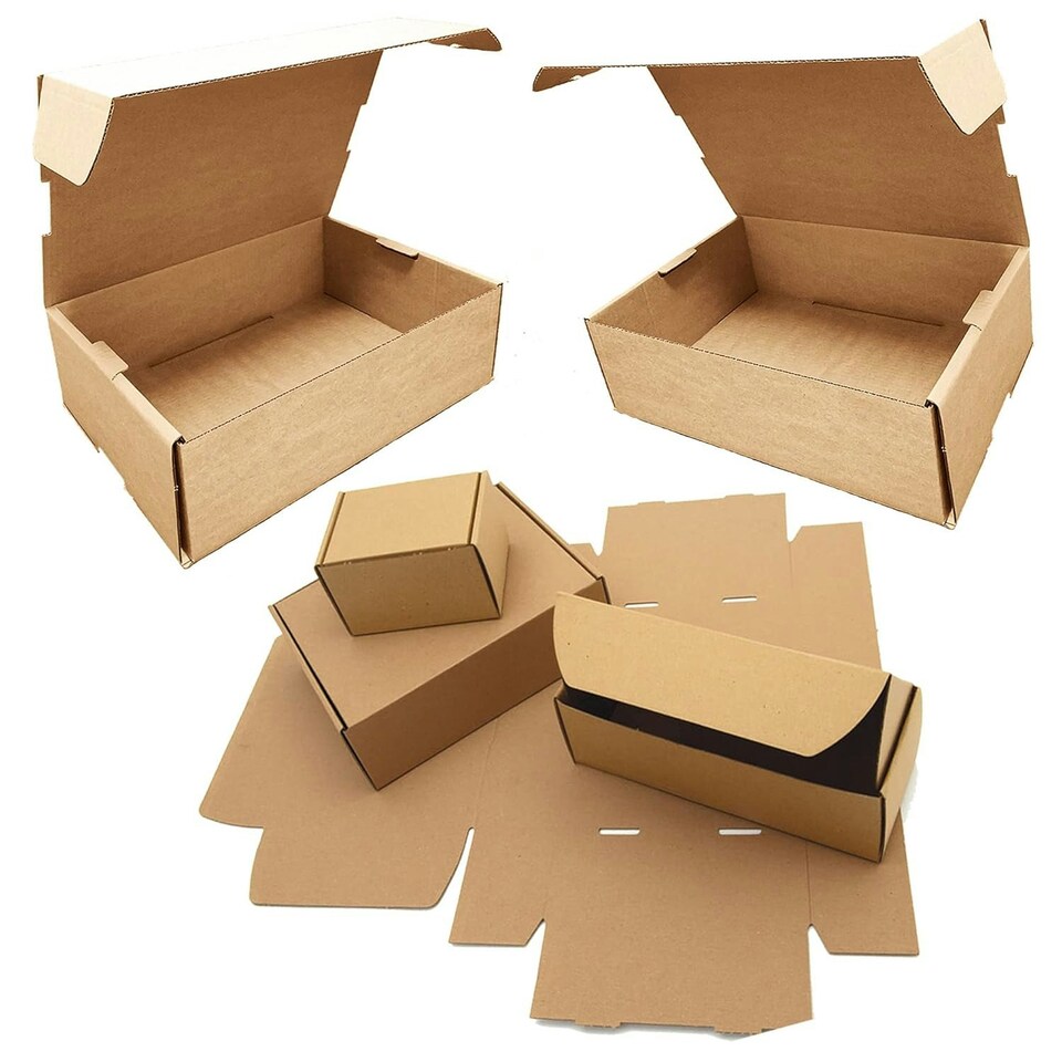 image 1 of 100 x 15 x 12 x 2.5" (381x304x63mm) Brown Single Wall Easy To Assemble Postal Shipping Die Cut Boxes Brown