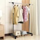 image 7 of COSTWAY Single Rail Garment Drying Rack Metal Clothes Rail
