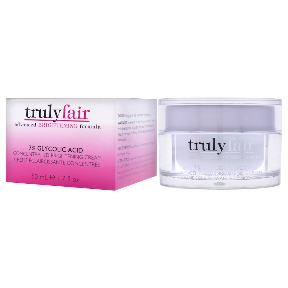 image 1 of 7 Percent Glycolic Acid Concentrated Brightening Cream by Truly Fair for Unisex - 1.7 oz Cream | Brown