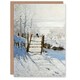 image 1 of Claude Monet Art Card The Magpie Winter Landscape