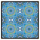 image 2 of Floral and geometric embellished tiles (Picutre Frame) White | M