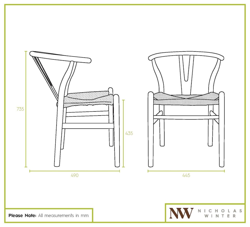 image 1 of Nicholas Winter 4x Beech Wooden Danish Style Dining Chairs - Blue - Solid Wood Wish Beech Bone Wood Chairs | Blue | Blue/Natural