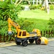 image 6 of HOMCOM No Power Ride on Excavator Digger Music Light for 2-3 Years Old Yellow