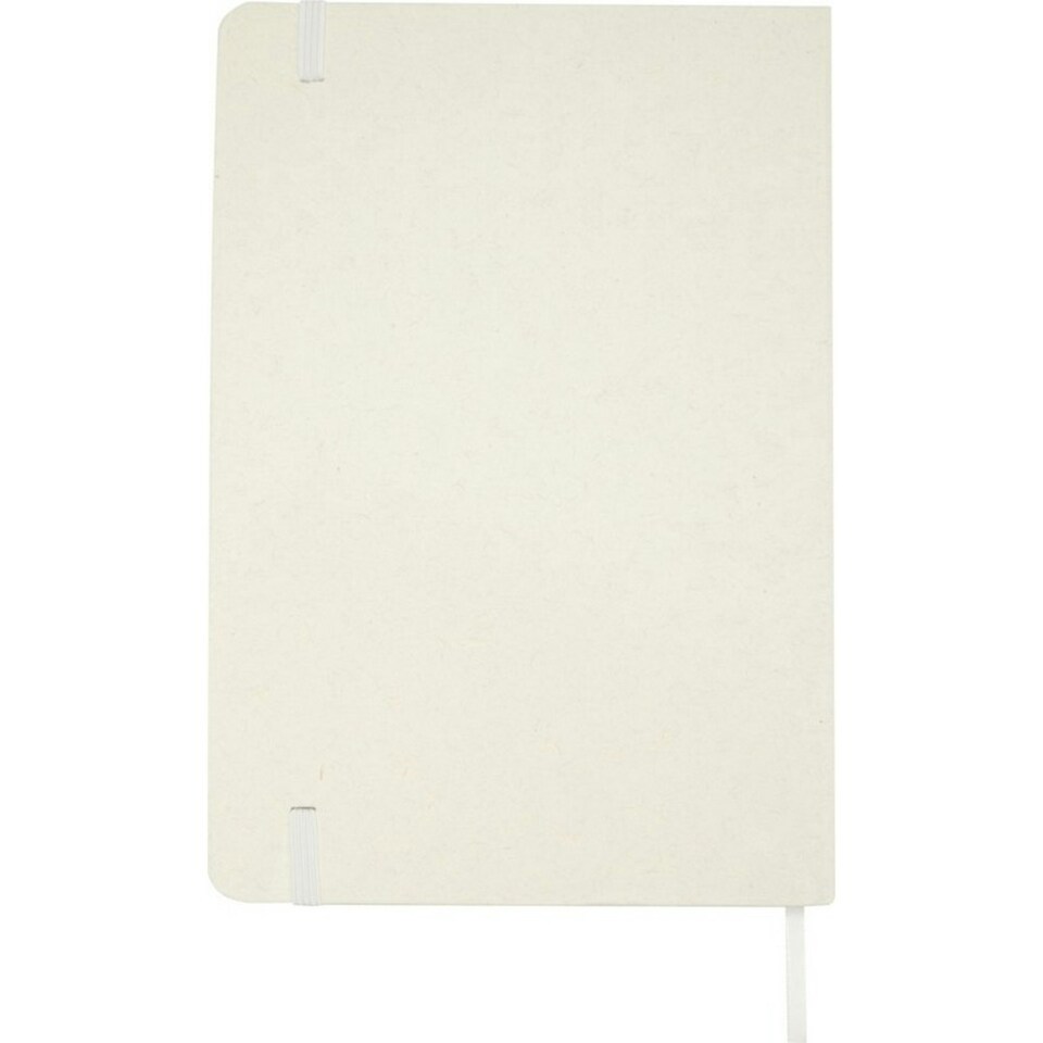 image 1 of Hard Cover Recycled A5 Notebook - White - One Size