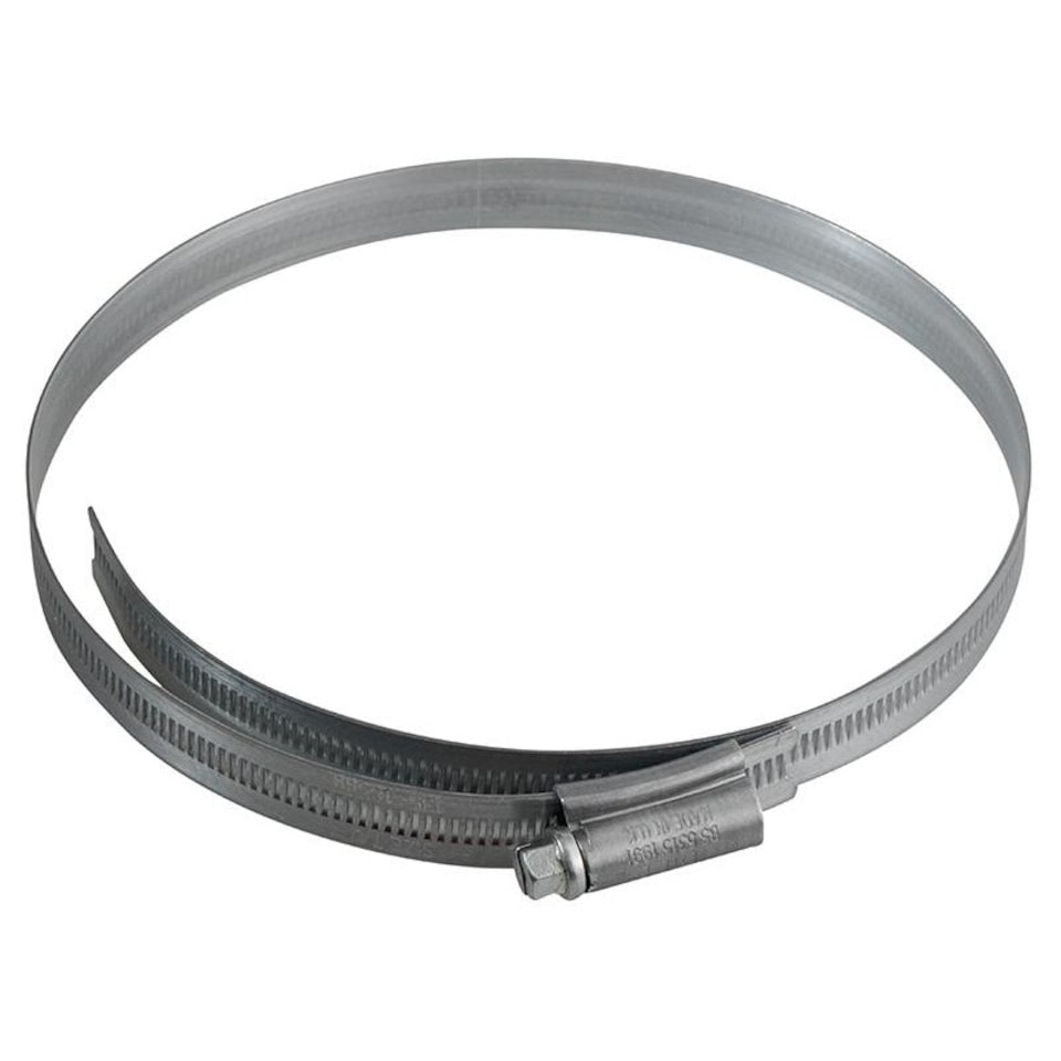 Jubilee Zinc Plated Hose Clip - Zinc Plated - 7  135 - 165mm 5.1/4 - 6.1/2in