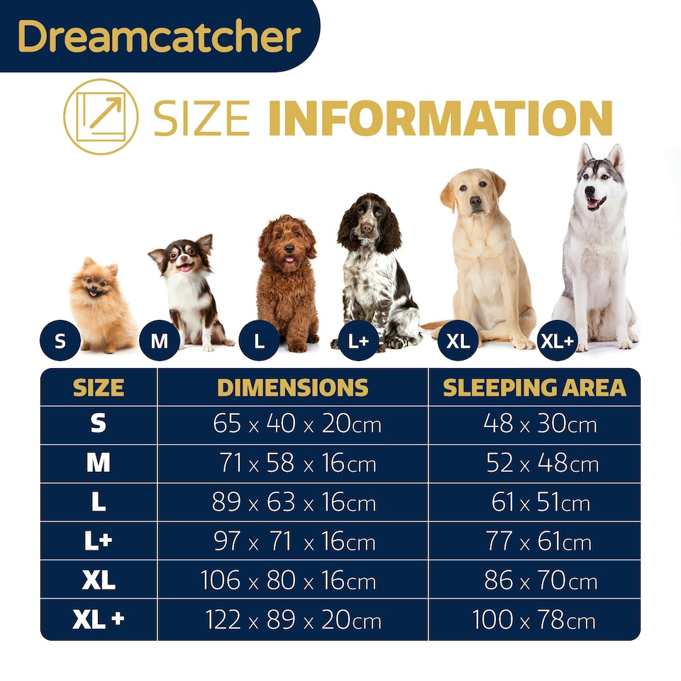 image 1 of Dreamcatcher Grey Small Dog Bed Orthopaedic Memory Foam 65x40x20cm | Grey | Grey | S | 1