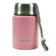 image 1 of Gr8 Home Stainless Steel Food Flask 500ml Vacuum Insulated Thermal Jar With Spoon Pink
