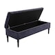 image 5 of Safar 120cm Ottoman Storage Bench - Naples Shoe Bench - Charcoal Lined Upholstery Storage Footstool