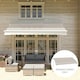 image 8 of Outsunny Replacement Canopy for 3 x 2.5 m Awning (Fabric Only) Cream | Cream