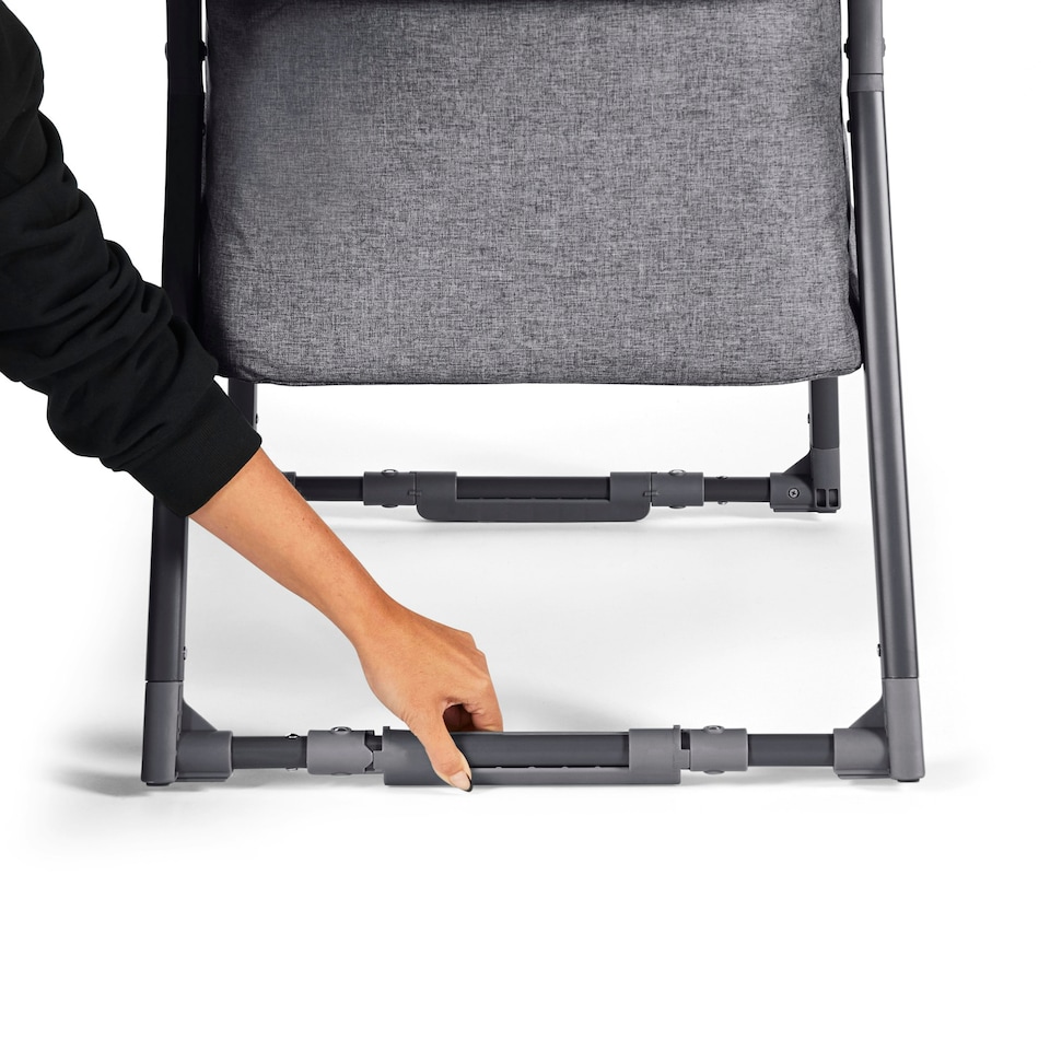 image 1 of Mini Rocker Crib – Compact & Foldable Baby Crib, Mattress, Breathable Mesh Sides, Rocking & Static Modes, from Birth to 9kg (Approx. 6 Months)