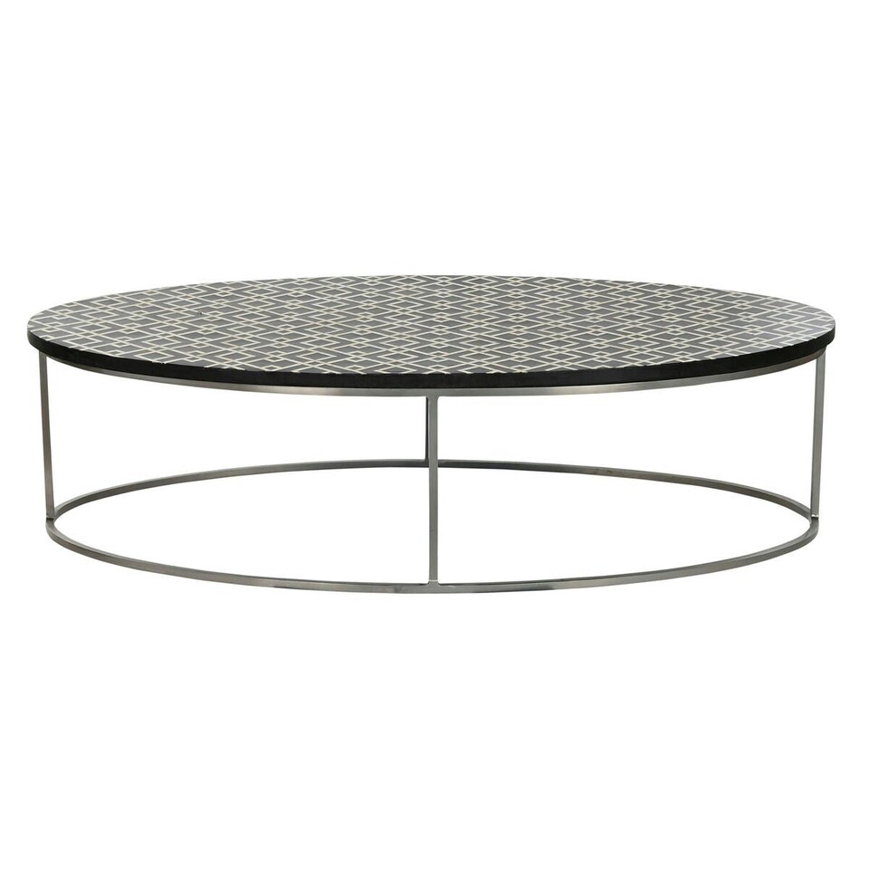 image 1 of Centre Table Home ESPRIT Black Ivory 150 x 80 x 40 cm N/A