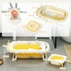 image 7 of AIYAPLAY Foldable Baby Bath Tub Set with Bath Cushion, Wash Basin, Yellow