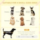 image 5 of Pawhut 82cm Elevated Dog Kennel Wooden Pet House Outdoor with Open Top