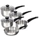 image 1 of Stainless Steel 8 Pcs Induction Cookware Set Frying Pan Milk Saucepan With Lids