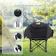 image 3 of Get Fit Set of 2 Moon Camping Chairs - Outdoor Folding Chair With Magazine Pocket, Cup Holder & Carry Bag Weight Capacity of 130kg