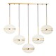 image 1 of Interiors by Premier Five Ball Brass Pendant Light