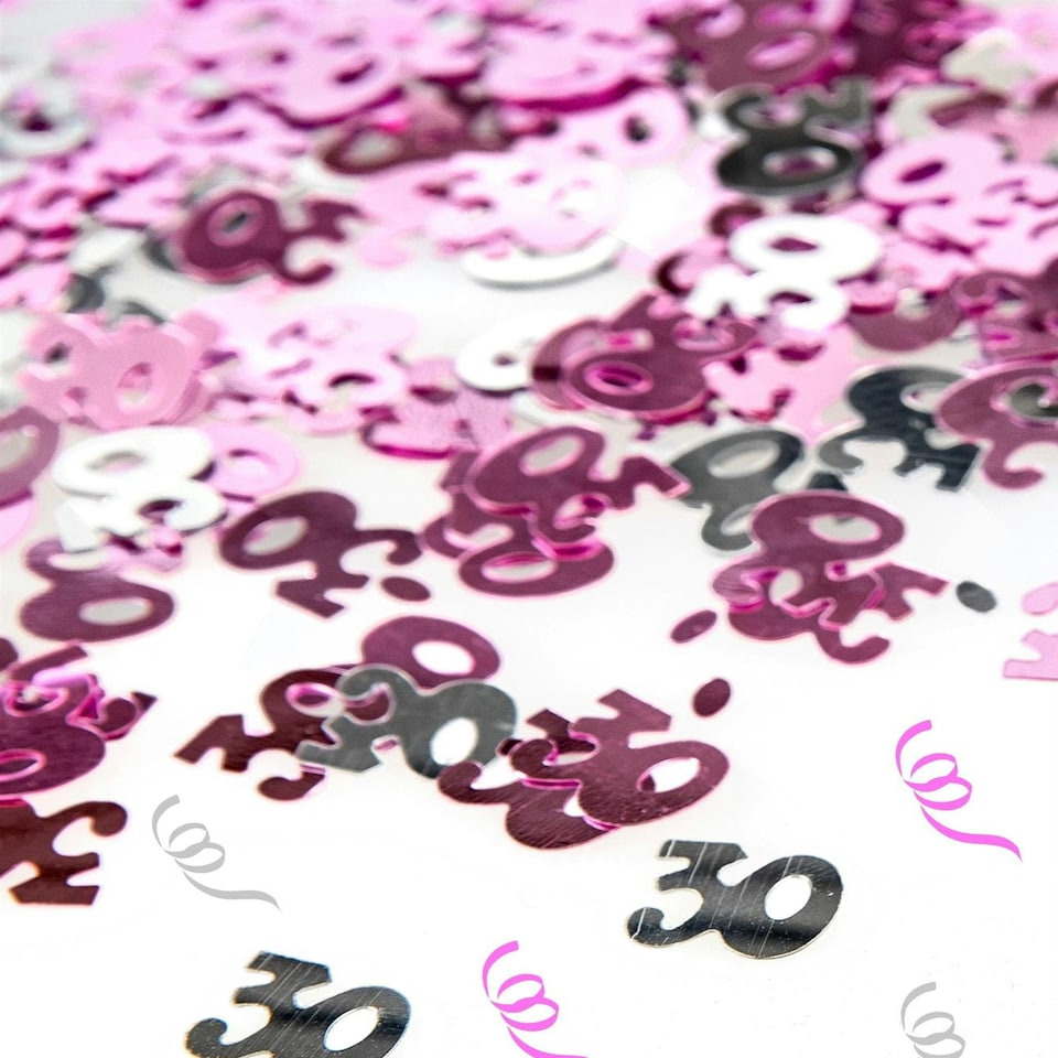 image 1 of 2 x 14g 30th Pink Happy Birthday Confetti