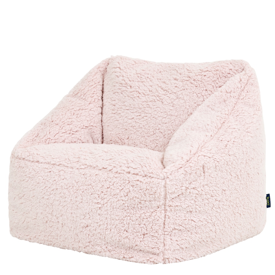 image 1 of icon Kids Natalia Teddy Fleece Armchair, Light Pink