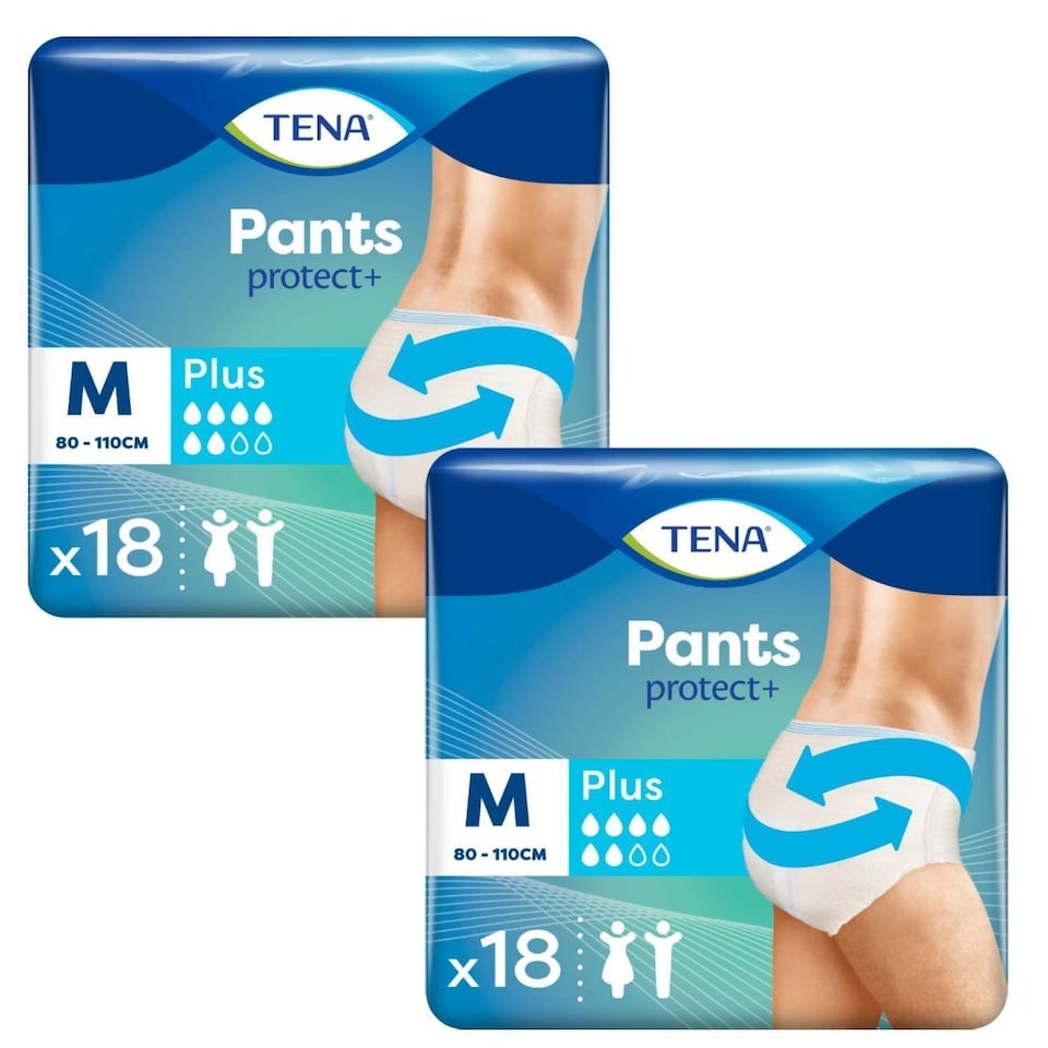 image 1 of TENA Incontinence Pants Protect+ Plus Medium 18 pack