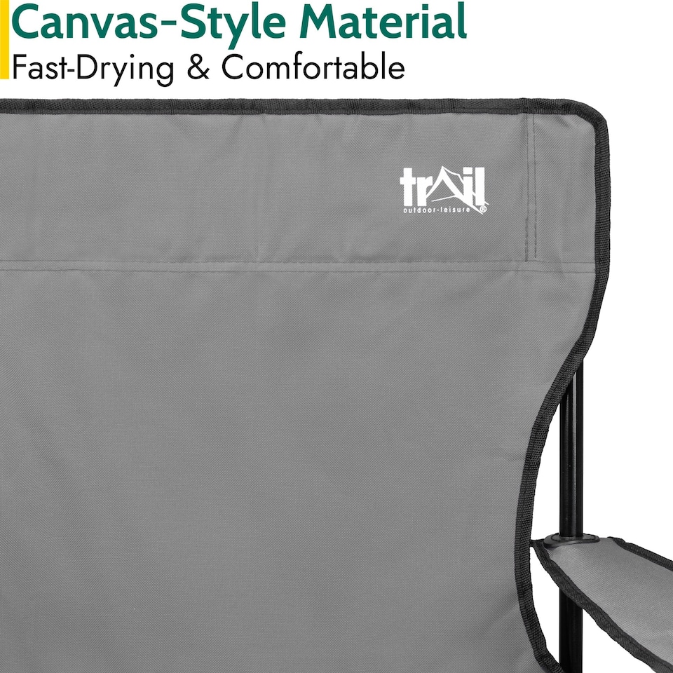 image 1 of Folding Camping Chair - Grey