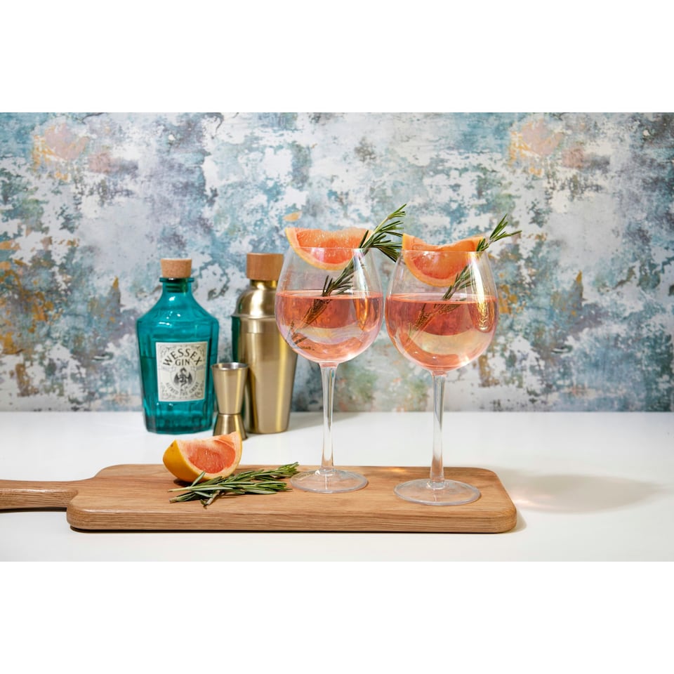 image 1 of BarCraft Iridescent Gin Glasses Set of 2