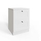 image 5 of FWStyle Artus Shaker 2 Drawer Bedside Table Nightstand Matt White