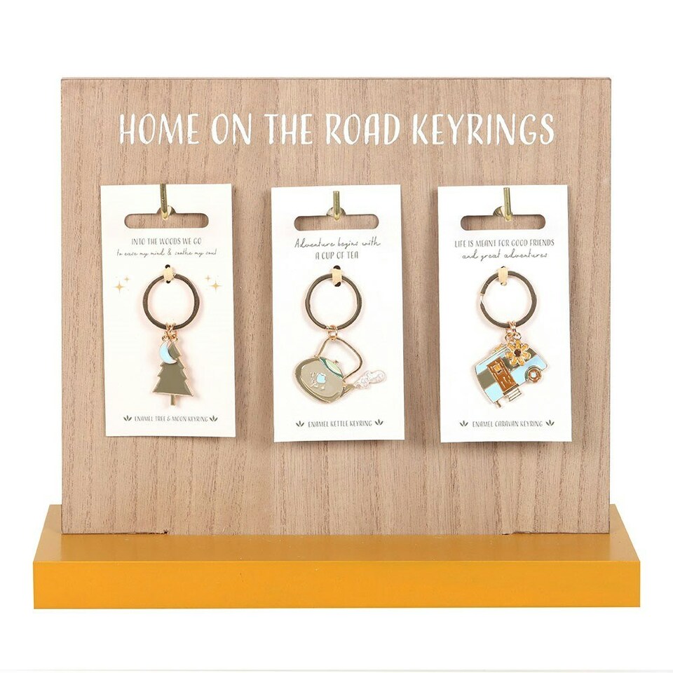 image 1 of Something Different Home On The Road Camping Keyring Set (Pack of 24) - Multicoloured - One Size