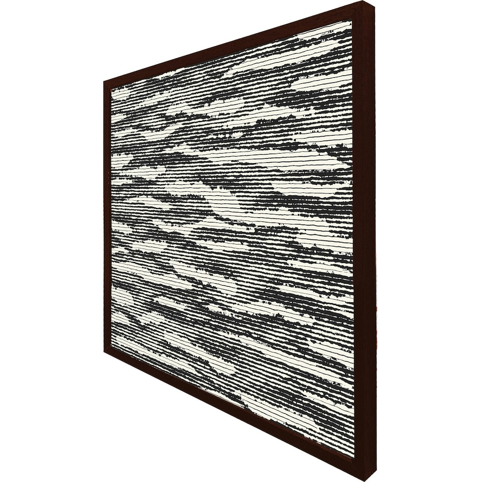 image 1 of Grunged stripes (Picture Frame) White | XL