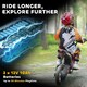 image 5 of HOMCOM 24V Kids Electric Motorbike with Twist Grip Throttle, Music, Horn - Red