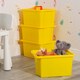 image 2 of Wham Stack & Store 4 x 30L Plastic Storage Boxes | Yellow | 4
