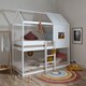 image 4 of Luka Treehouse Midsleeper Bed in White