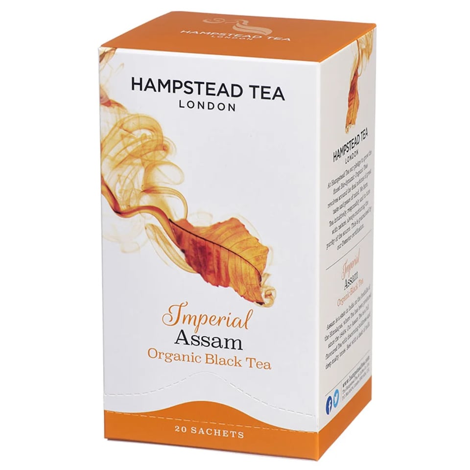 image 1 of Organic Assam Tea 20 Sachets 40g (Hampstead Tea) | Multi