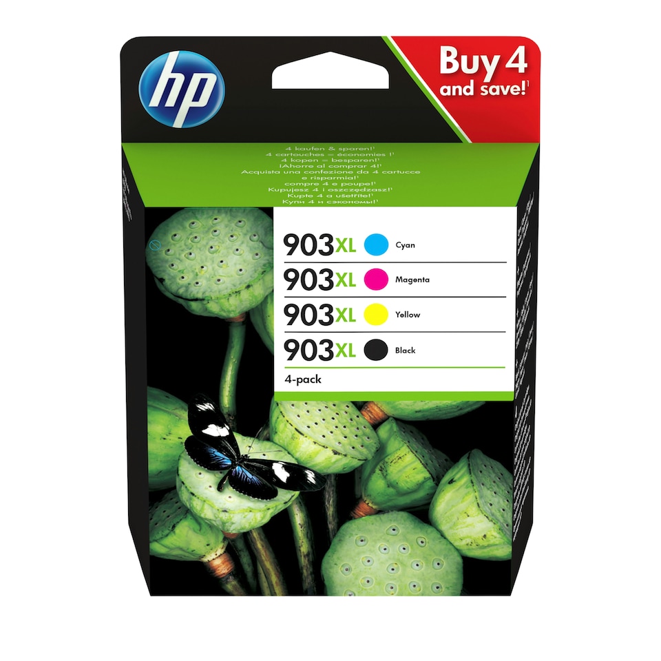 image 1 of HP 903XL Black Cyan Magenta Yellow Ink Cartridge