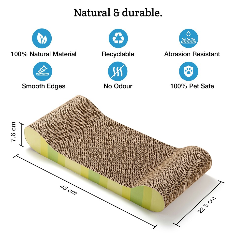 image 1 of Milo & Misty Cat Scratching Boards with Catnip Pack of 3
