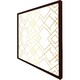 image 3 of Golden geo pattern (Picture Frame) Brown | Oak | XL