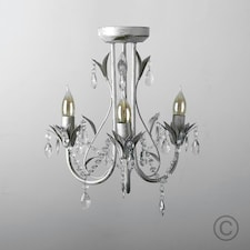 ValueLights Pair of White Ceiling Light Chandelier