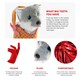 image 2 of Red Riding Hood Set - Cape, Basket with Wolf & Gloves Red | One Size