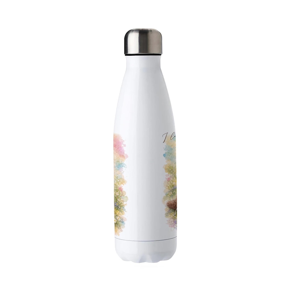 image 1 of Fuzzy Otter Reusable Metal Water Bottle - For Nan