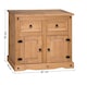 image 5 of Mercers Furniture Corona 2 Door 2 Drawer Sideboard Cupboard Cabinet Storage Dresser Solid Wood Pine Wooden with Mexican Styling