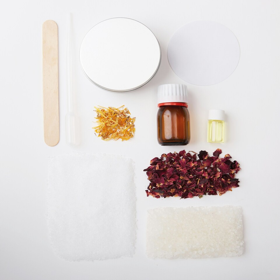image 1 of House of Crafts Dried Flower Bath Salt, Multicoloured, Single Craft Kit